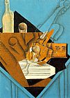 Juan Gris Canvas Paintings - Musician's Table
